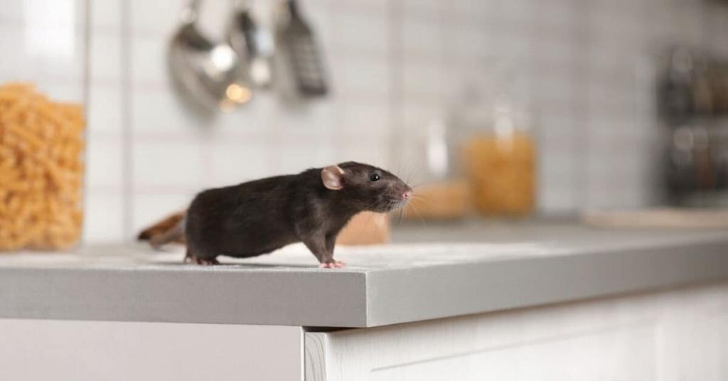 mouse on a counter