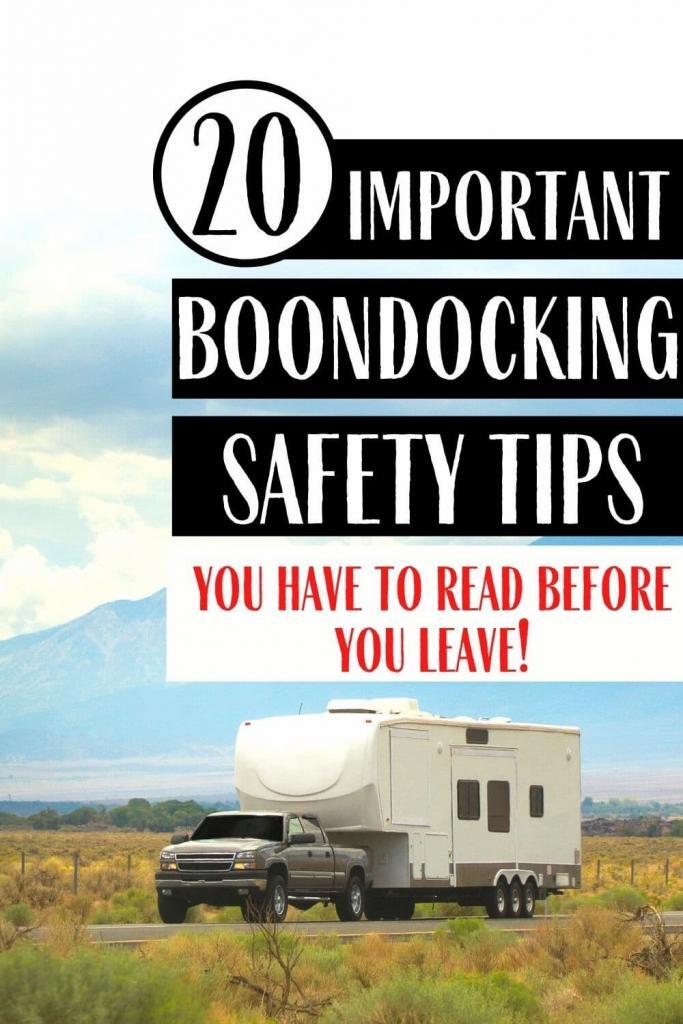 boondocking safety