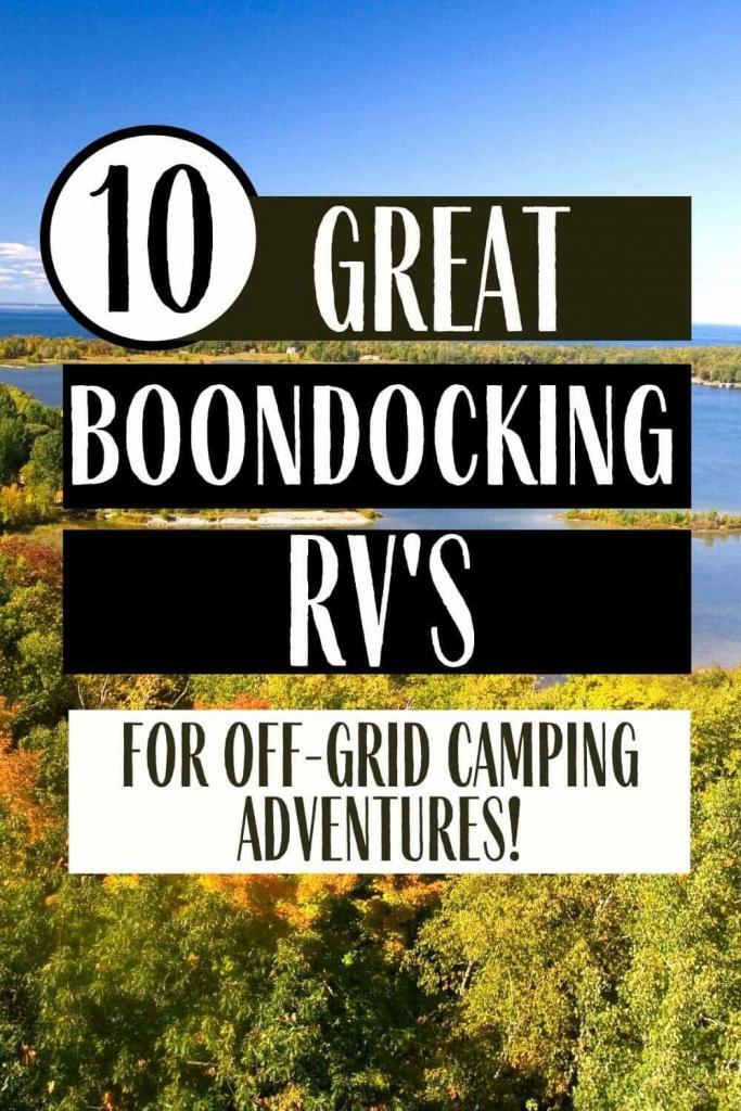 best RV for boondocking pin