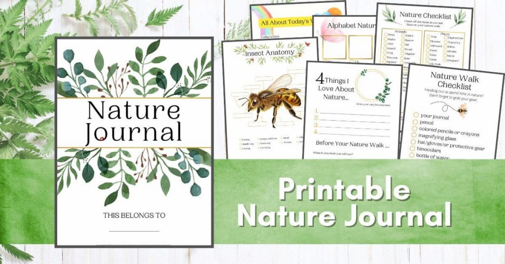 printable nature journal for kids