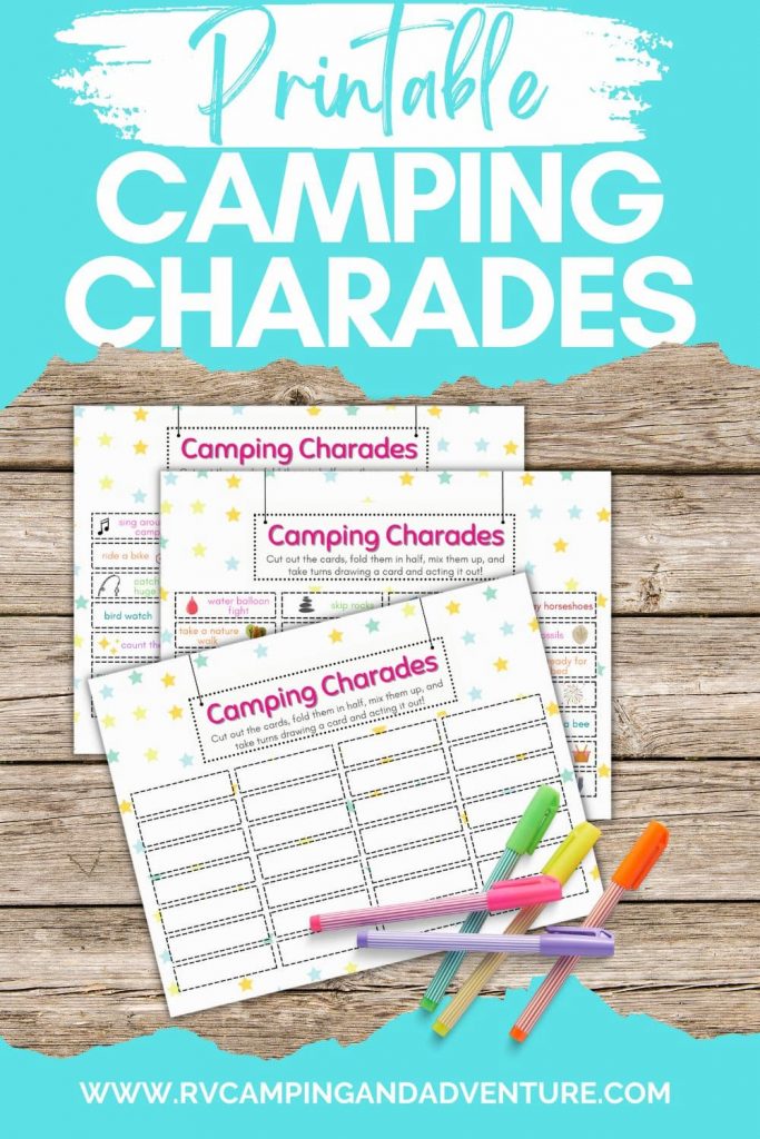 printable camping charades