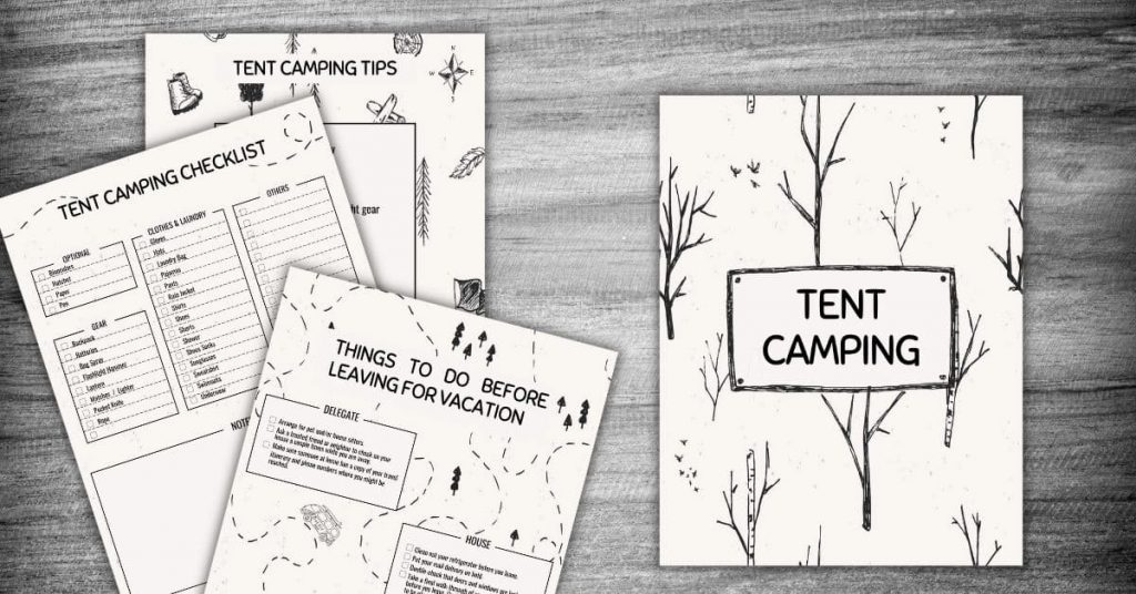 camping trip planner templates