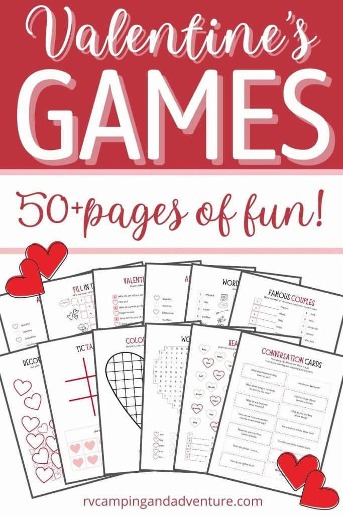 Valentine's Day printable games
